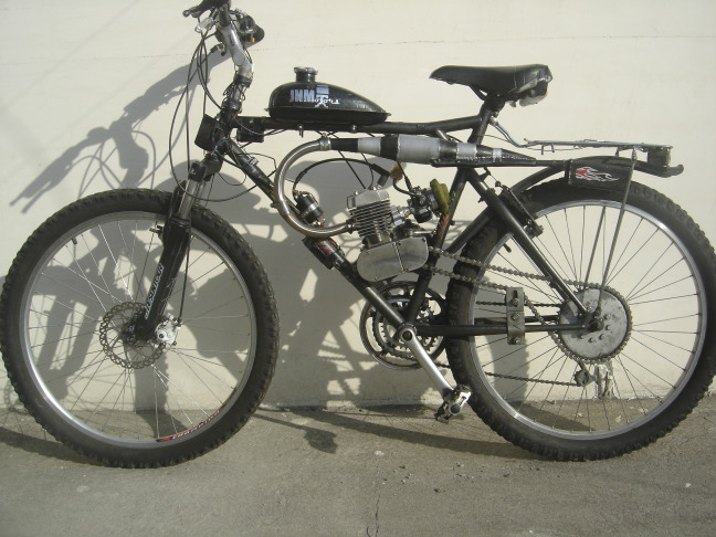 motorized bicycle exhaust